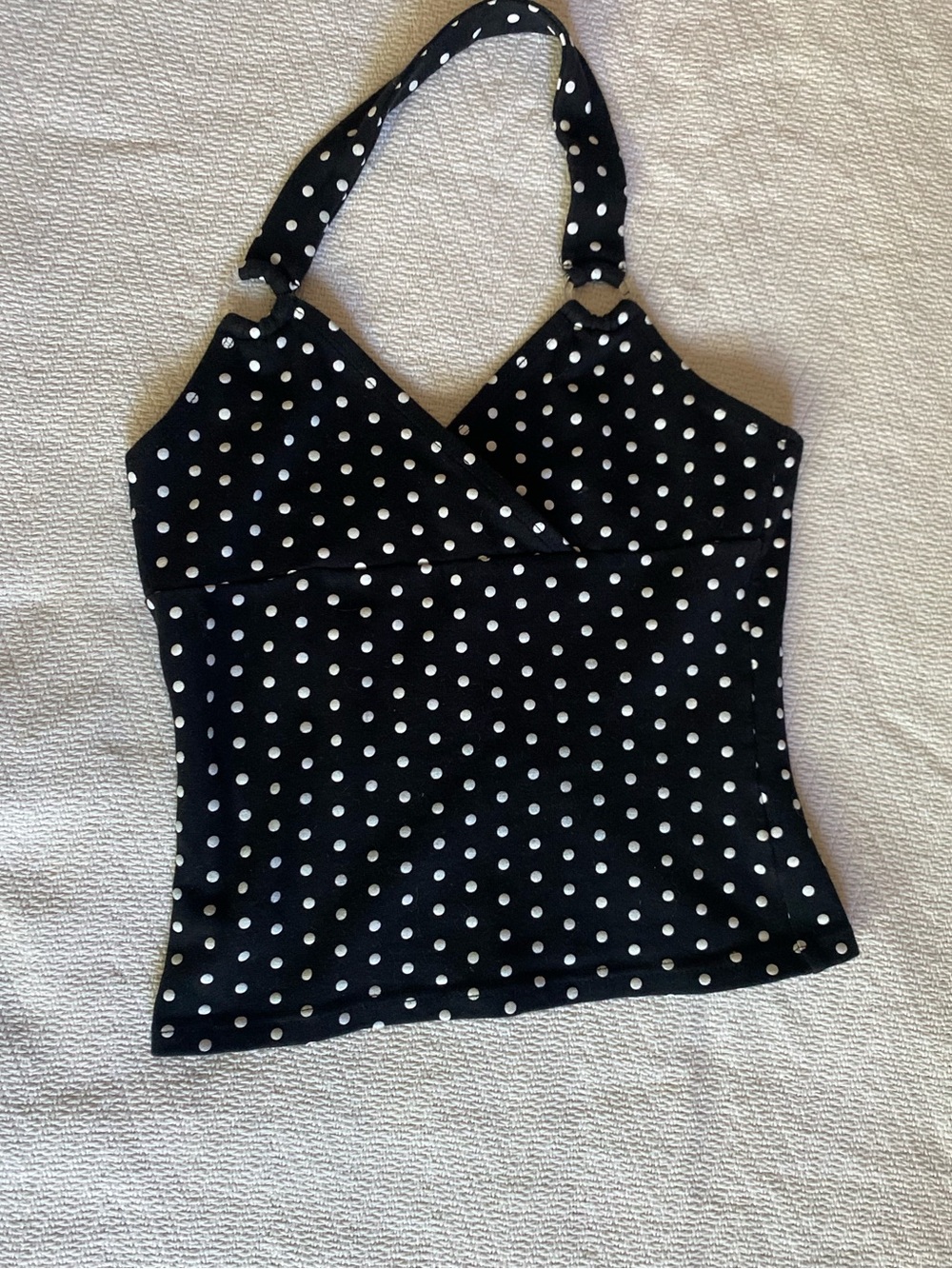 Y2K Energie Polka Dot Halter Tank Top size Small